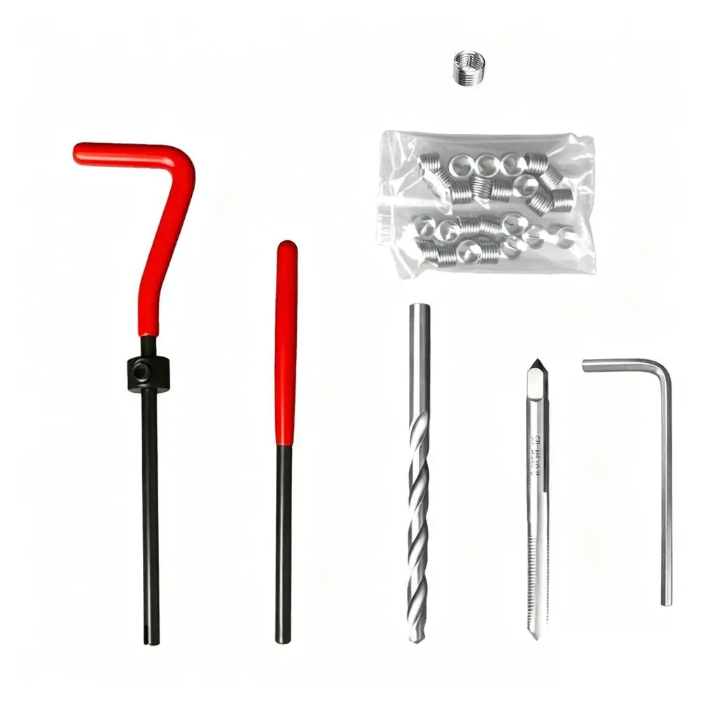 

Spiral Thread Manual Repair Tool Tap Drill Bit Thread Insert Repair Hand Tool Set Home DIY Screw Sleeve Tapping Tool
