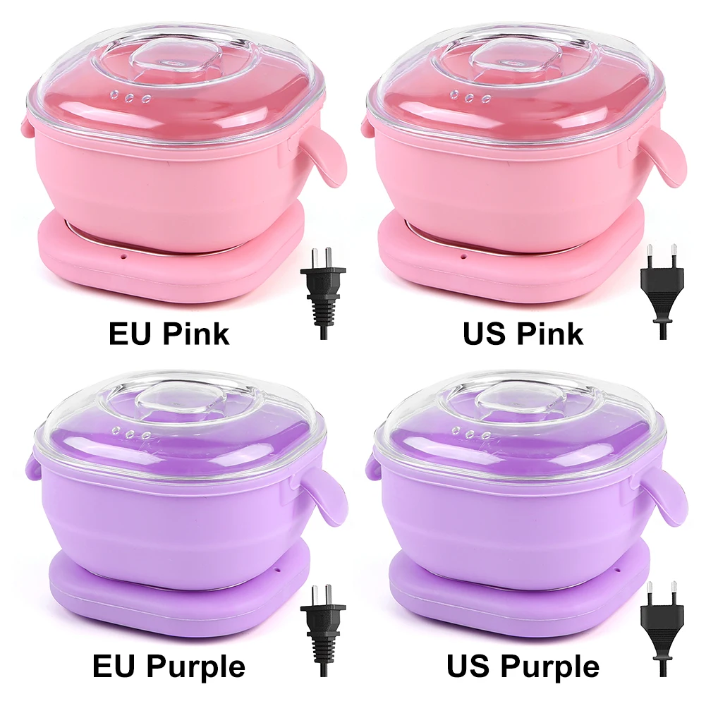 سيليكون الشمع دفئا الكهربائية آلة تدفئة الشمع الساخن 100 واط إزالة الشعر آلة الشمع 400 مللي آلة تذوب الشمع للسفر المنزل #2