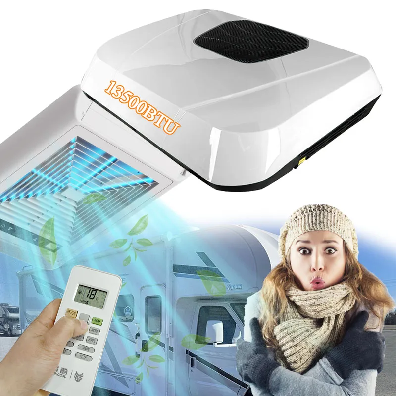 

12v Camper RV Air Conditioner Kit Heat & Cool Rooftop RV Air Conditioner Rooftop Inverter T3 Trailer Electric AC Unit