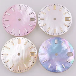 28.5MM Green luminous Watch Dial Fit NH35 NH36 Movement Sterile Dial Watch Parts