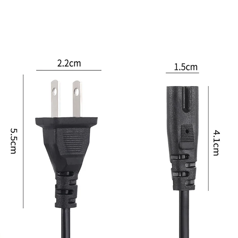 1.5MDouble Hole Flashlight Charging Cable 100W 300W Universal Direct Charging Power Cord for Shock Gun Torch Charger Accessories
