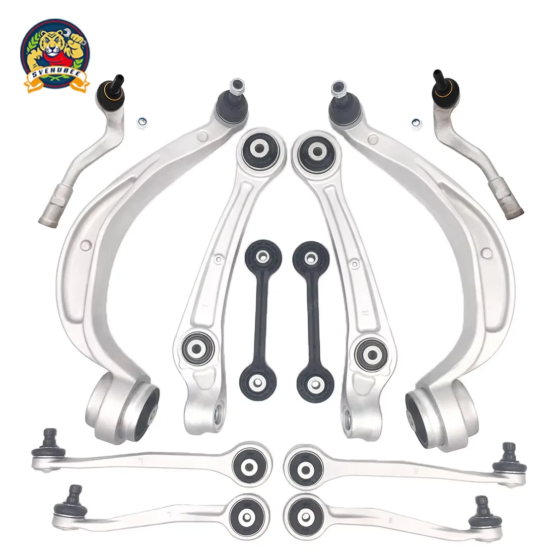 

Svenubee 12Pcs Front Upper Lower Control Arm Outer Tie Rod Ball Joint Kits for Audi A4 A5 Quattro S4 S5 Q5 2008 2009 2010