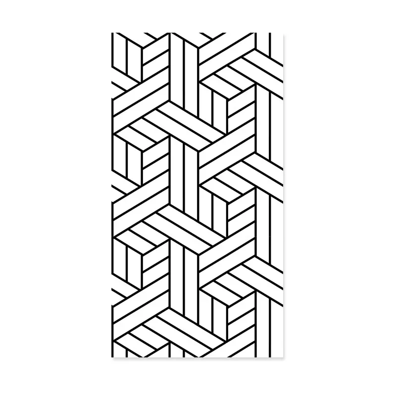 ورق حائط على الطراز الشمالي في خلفية تلفزيون باللونين الأبيض والأسود وشبكة هندسية لغرفة النوم وغرفة المعيشة ورق حائط أحمر شبكي بسيط وحديث