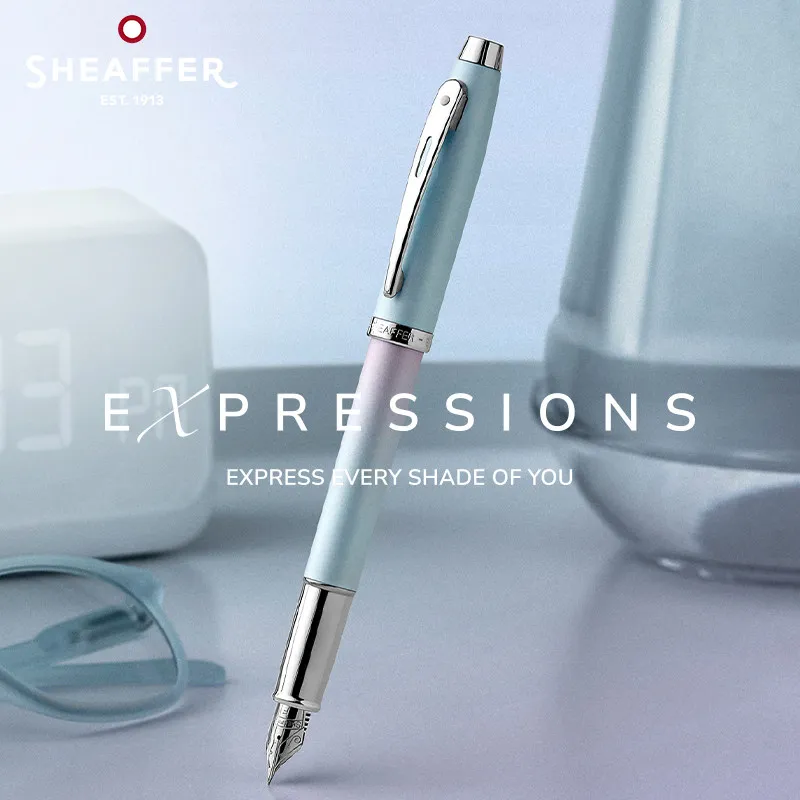 Caneta Tinteiro SHEAFFER EXPRESSIONS Luxuosa com Cores Gradientes, Caneta de Assinatura Empresarial, Escrita Suave, Presente para Mulheres, Escritório e Escola