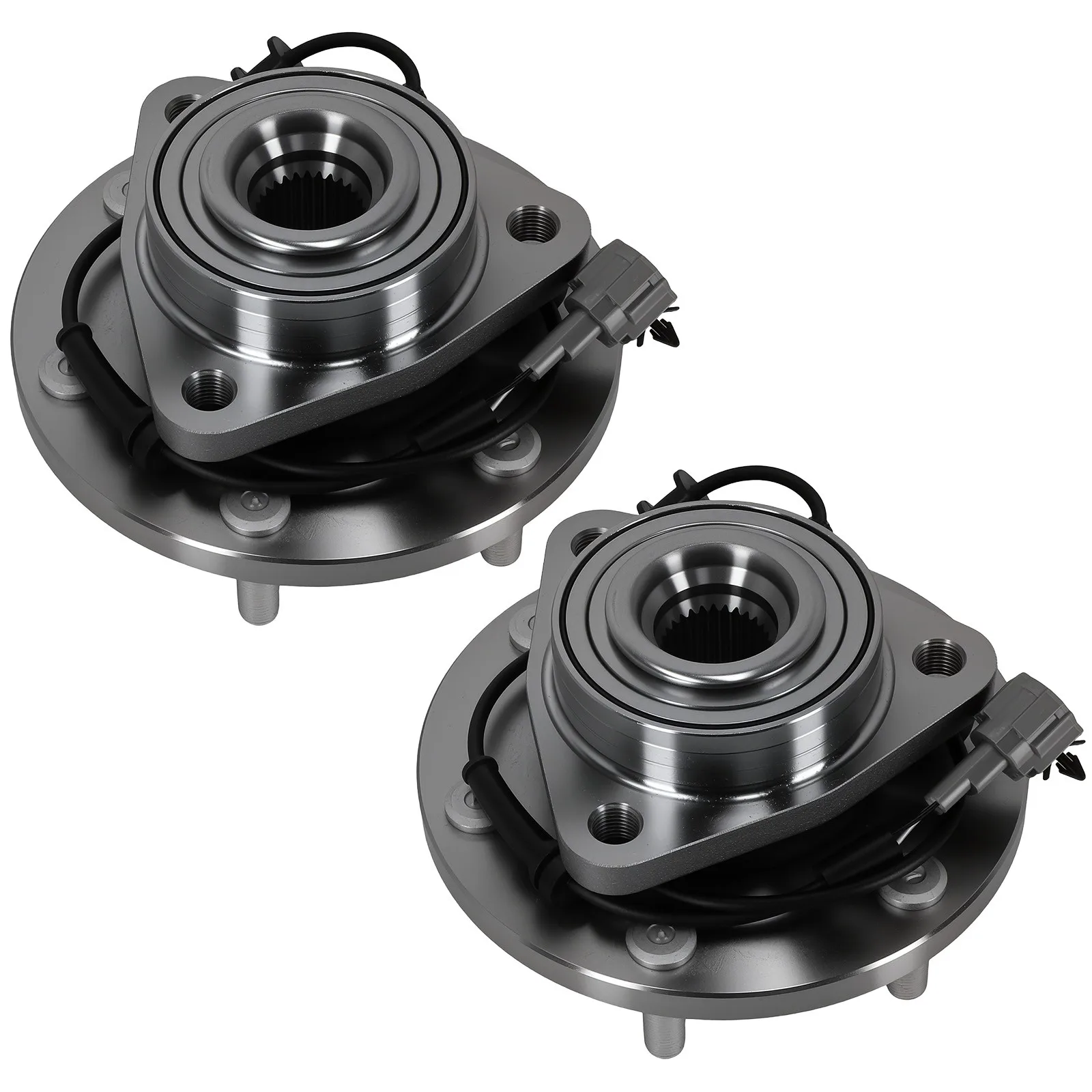 2x Front Wheel Bearing and Hubs for Infiniti QX56 Nissan Pathfinder Armada Titan