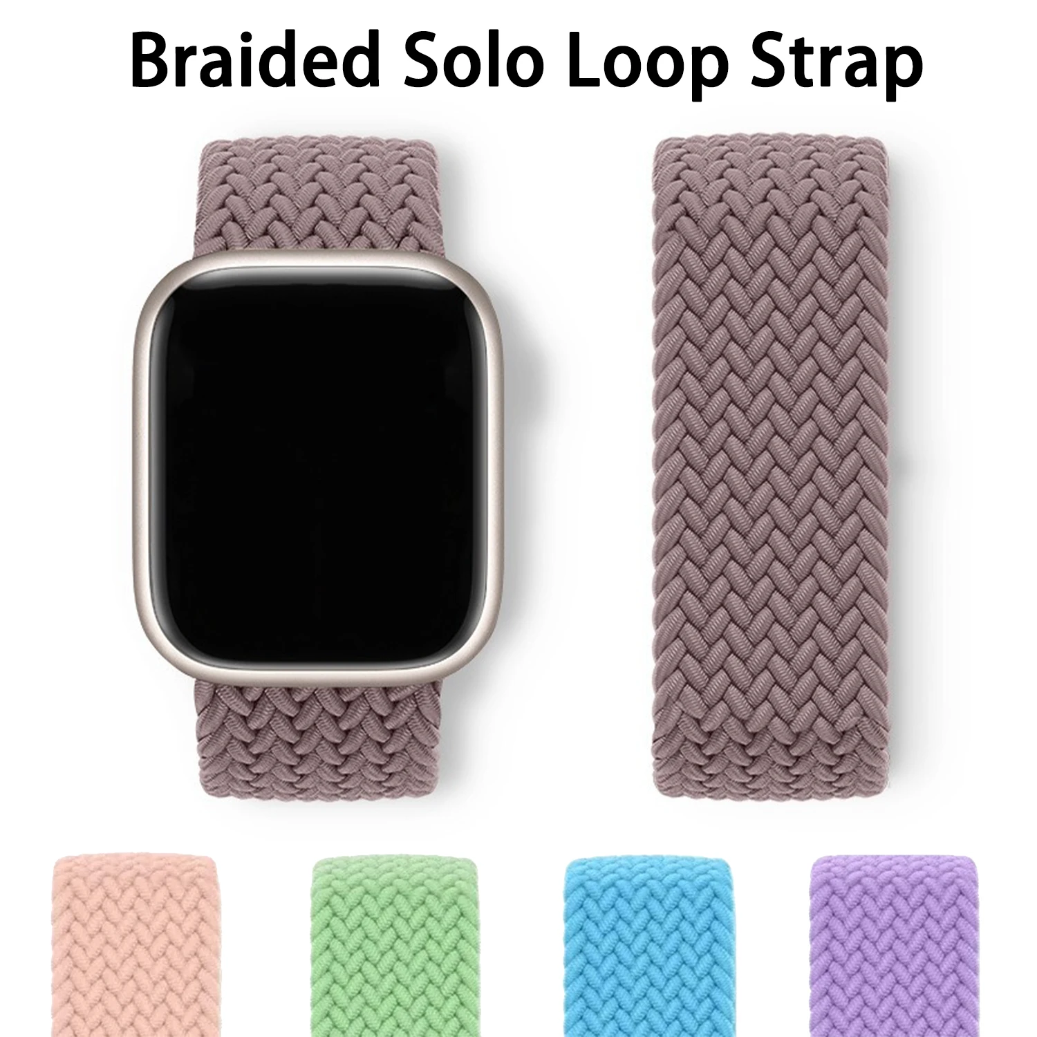 Geflochtenes Solo für Apple Watch Band 46 mm 42 mm 45 mm Ultra 49 mm 40 mm 41 mm Sportarmband Correa iWatch Serie 11 10 9 8 7 6 5 Armband