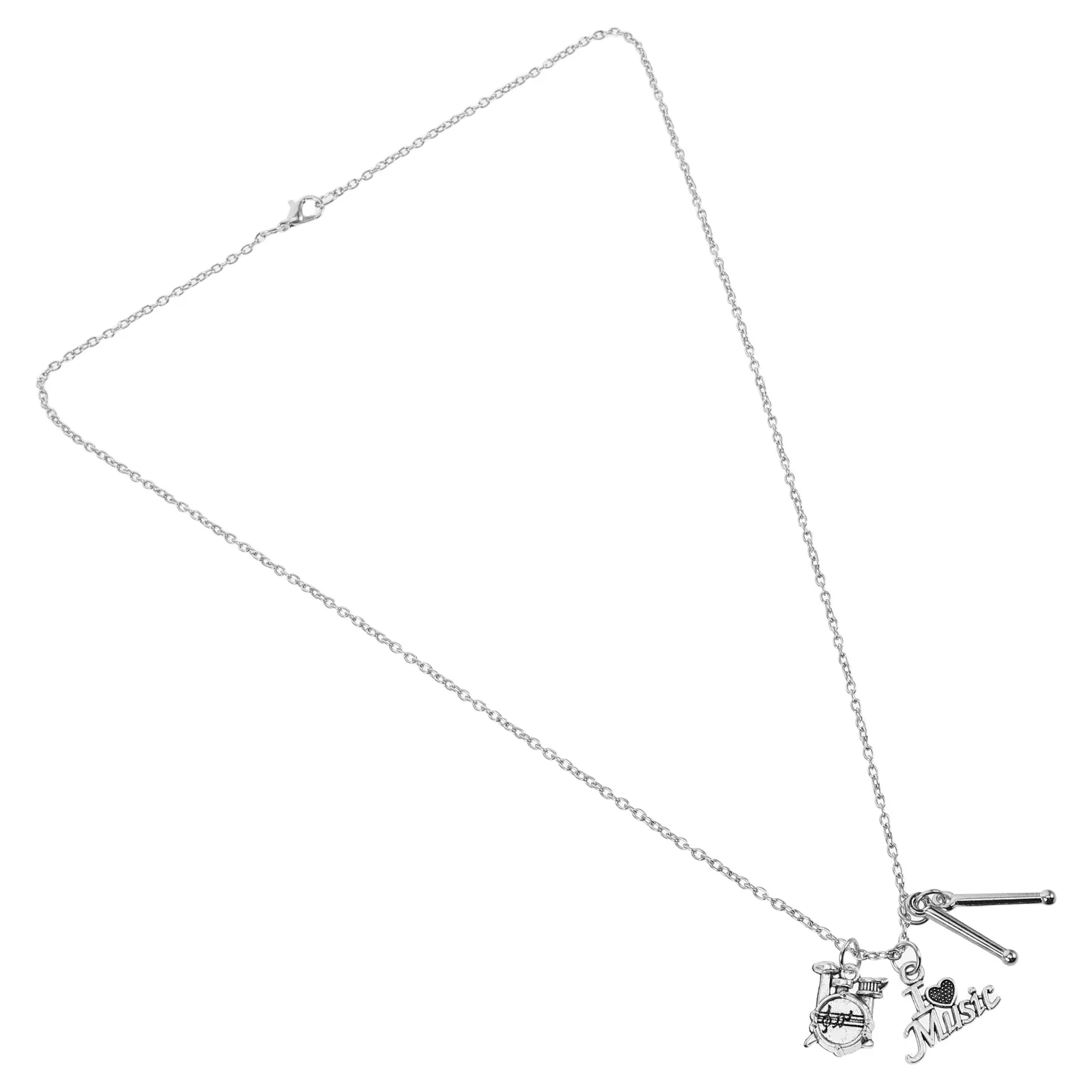 

Music Lovers Necklace Stainless Steel Drum Kit Design Daily Wear Gifts Cool Jewelry Pendant Musical Note Charm Trendy