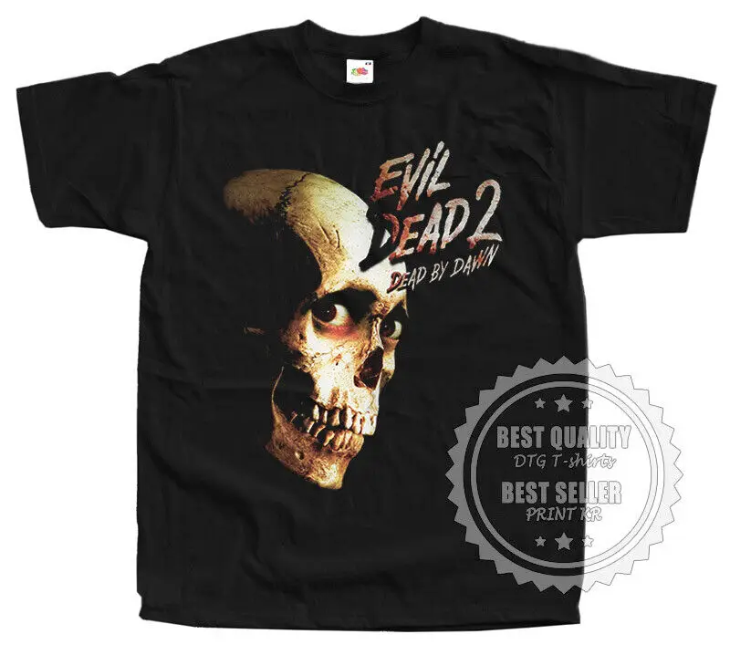 

Evil Dead II 2 T SHIRT Horror Movie Poster v16 BLACK Sizes S to 5XL