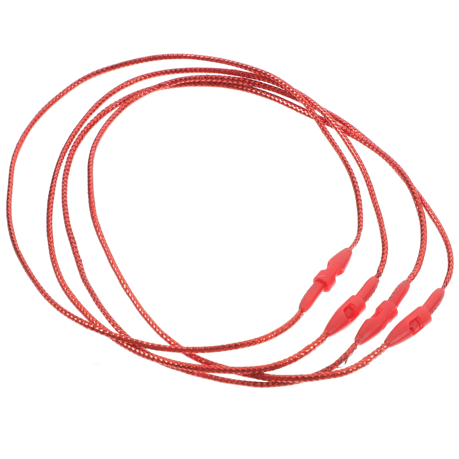 

100pcs Christmas Ornament Hangers Snap Fastener Precut Hanging Ropes Silver Polypropylene Lightweight Secure Easy Attach