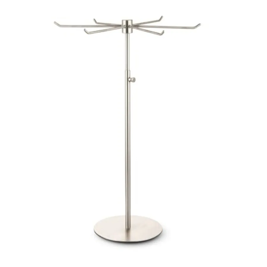 

Вращающаяся подставка для демонстрации украшений - Вращающийся стенд для брелоков - Органайзер для украшений с регулируемой высотой - Настольная подставка для украшений