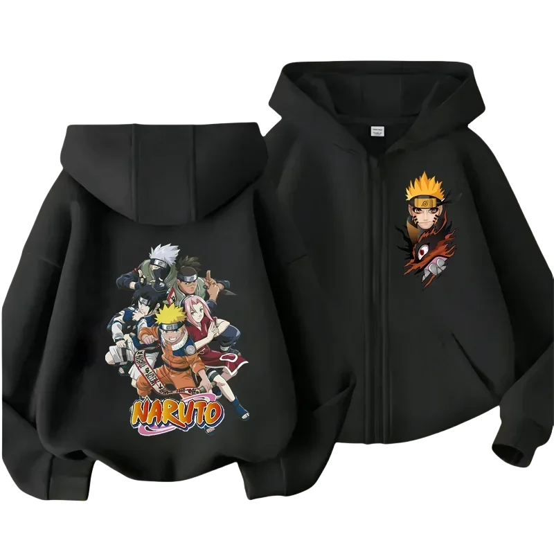 

2024 Naruto Hoodie Kids Fashion Children Baby Boys Clothes Naruto Sweatshirt Children Tops Girls Clothing Sweater Hot 3-14 Years