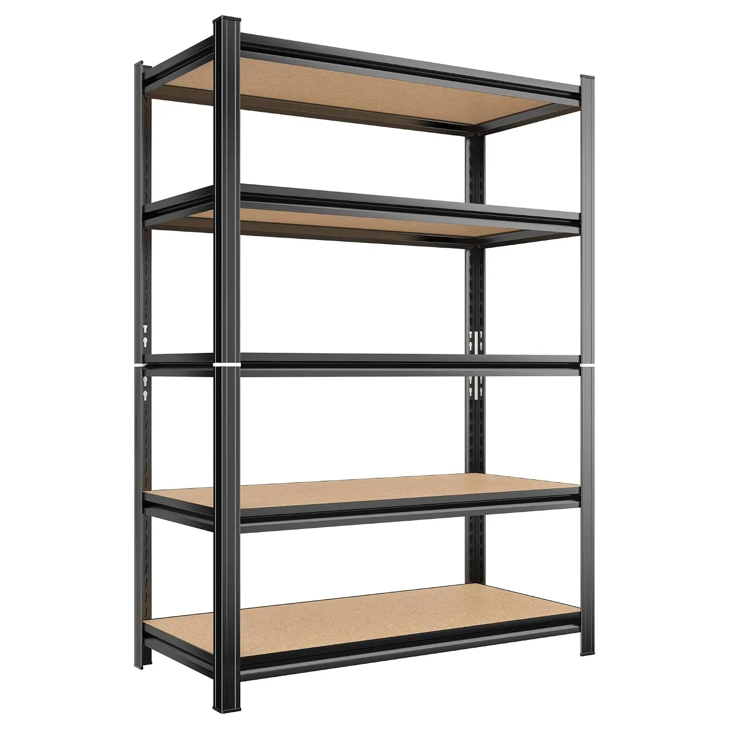 5-Tier Heavy Duty Detachable Adjustable Metal Storage Shelf 3000 Lb Load Bearing for Garage Warehouse Basement, Customized