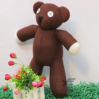 1pc 23cm Cute Genuine Mr.Bean Plush Teddy Bear Toys Stuffed Cartoon Movie Brown Figure Dolls Creative Gifts for Kids Birthday