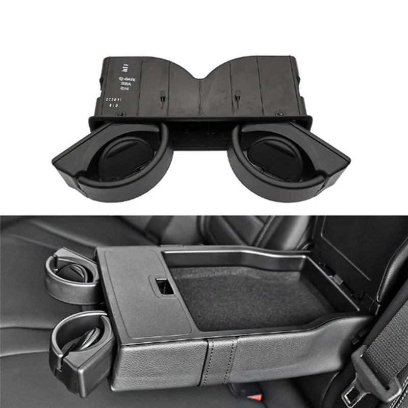 

AS-Car Rear Seat Armrest Insert Drinks Cup Holder 0998100213 For Mercedes-Benz C GLC CLASS W205 W253 W213 W222 Accessories Black