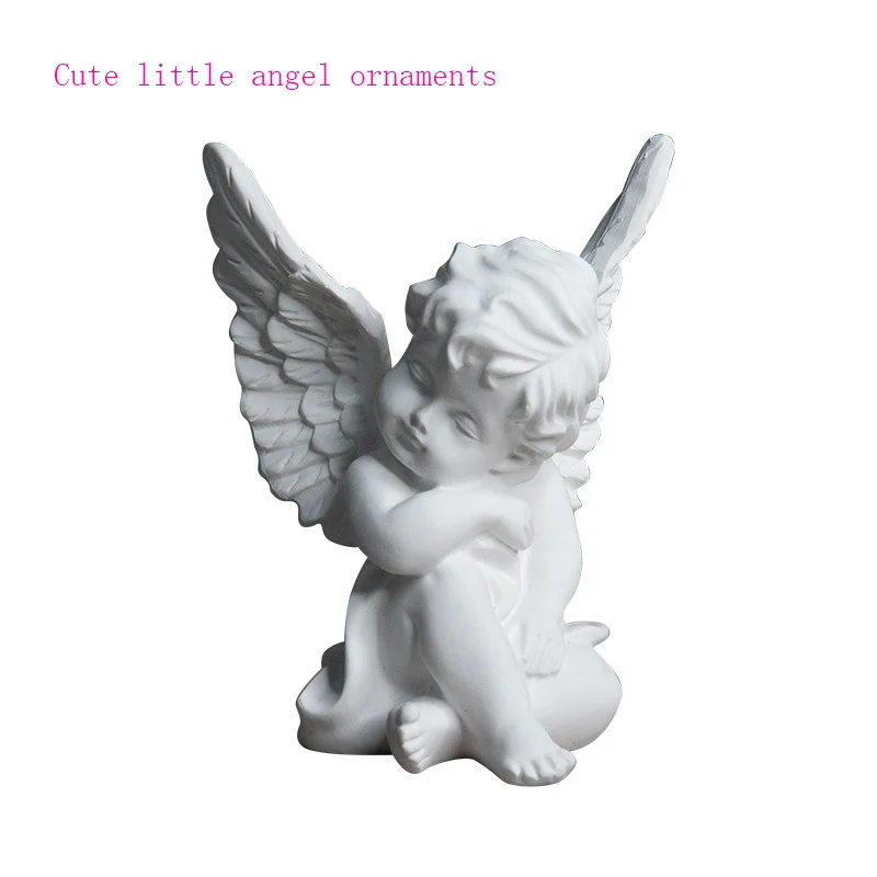 

Creative Home Simple Resin Crafts Cute Little Angel Decoration French Wedding Table Decoration Gives Girlfriend Gift