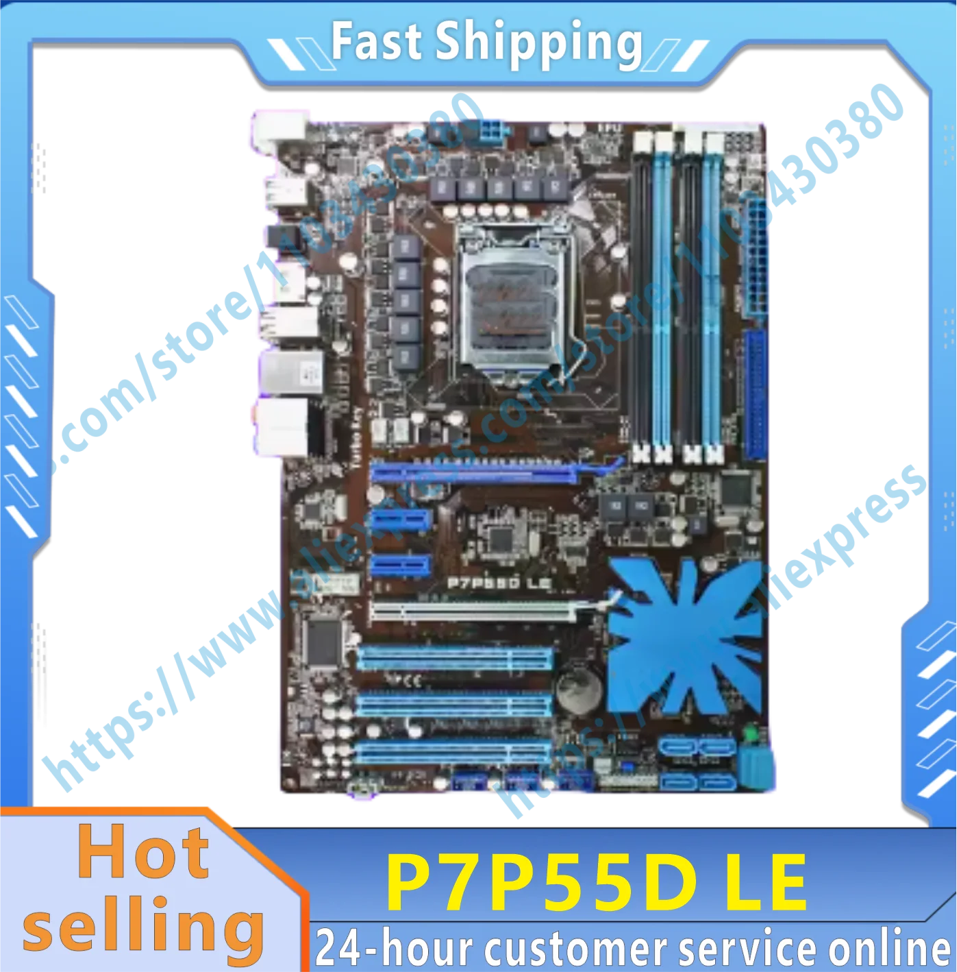 P7P55D LE P55  LGA 1156 i3 i5 i7 DDR3 16G ATX Board