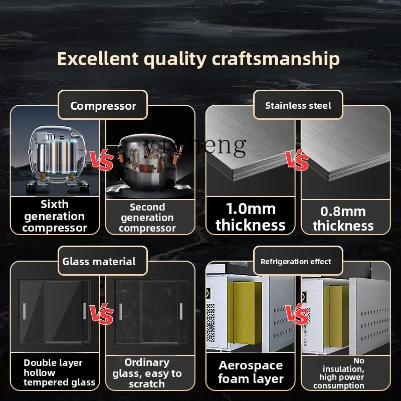 ZZ خزانة عرض للحفاظ على الطازجة، أسياخ la carte، ملف مفتوح، سلم مبرد، طاولة ثلج، شواء مجمد
