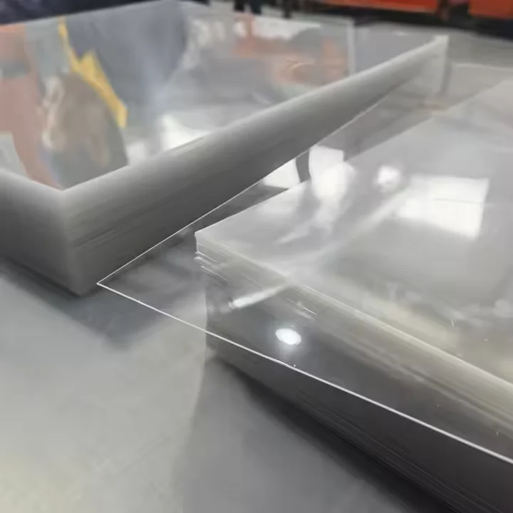 Highly Transparent PET Sheet With Double-sided Film Eco-friendly and Heat-resistant PET Board 1 TON