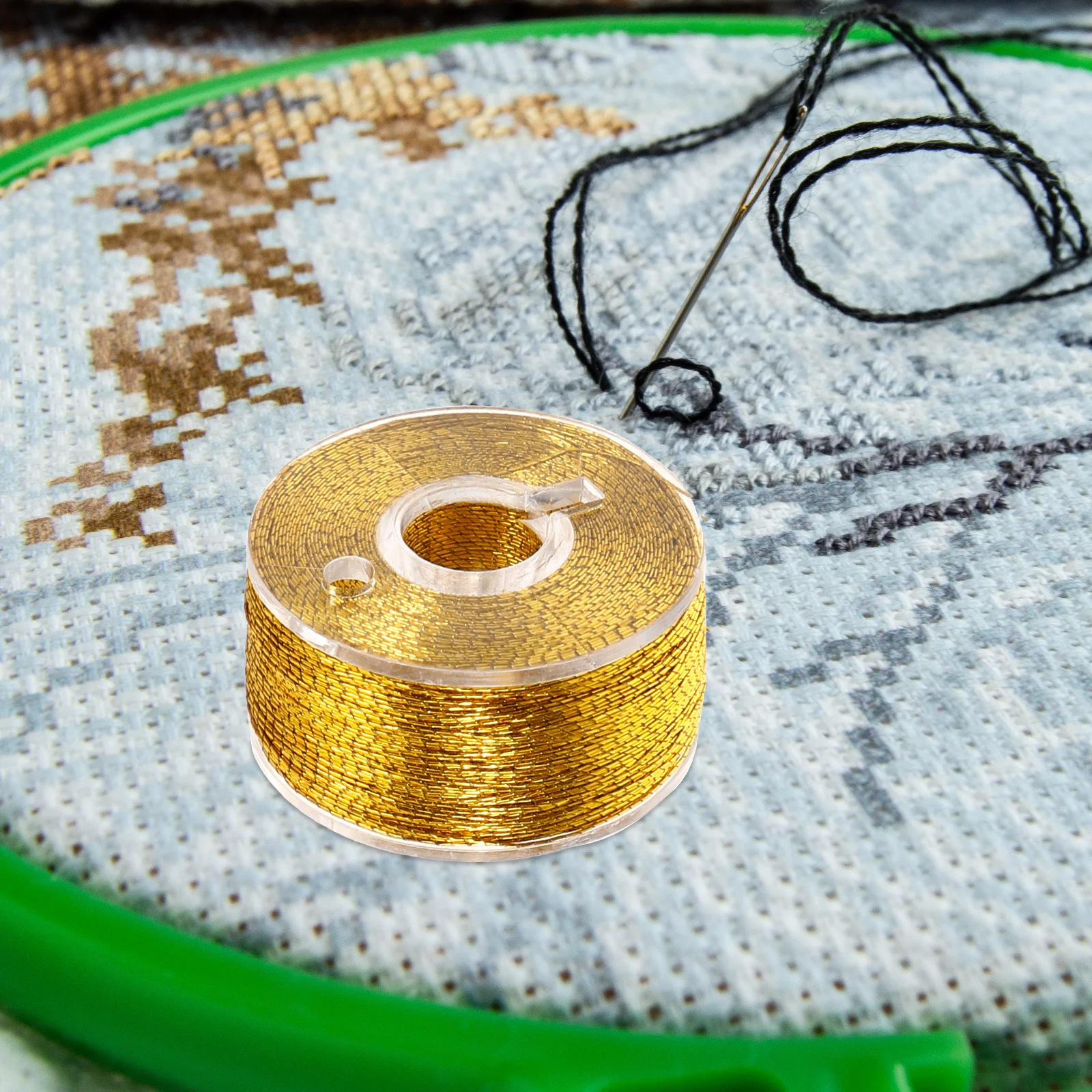 

1Set Exquisite DIY Embroidery Threads Wear-Resistant Metallic Floss for Handcraft Sewing Supplies Creative Art Relaxation