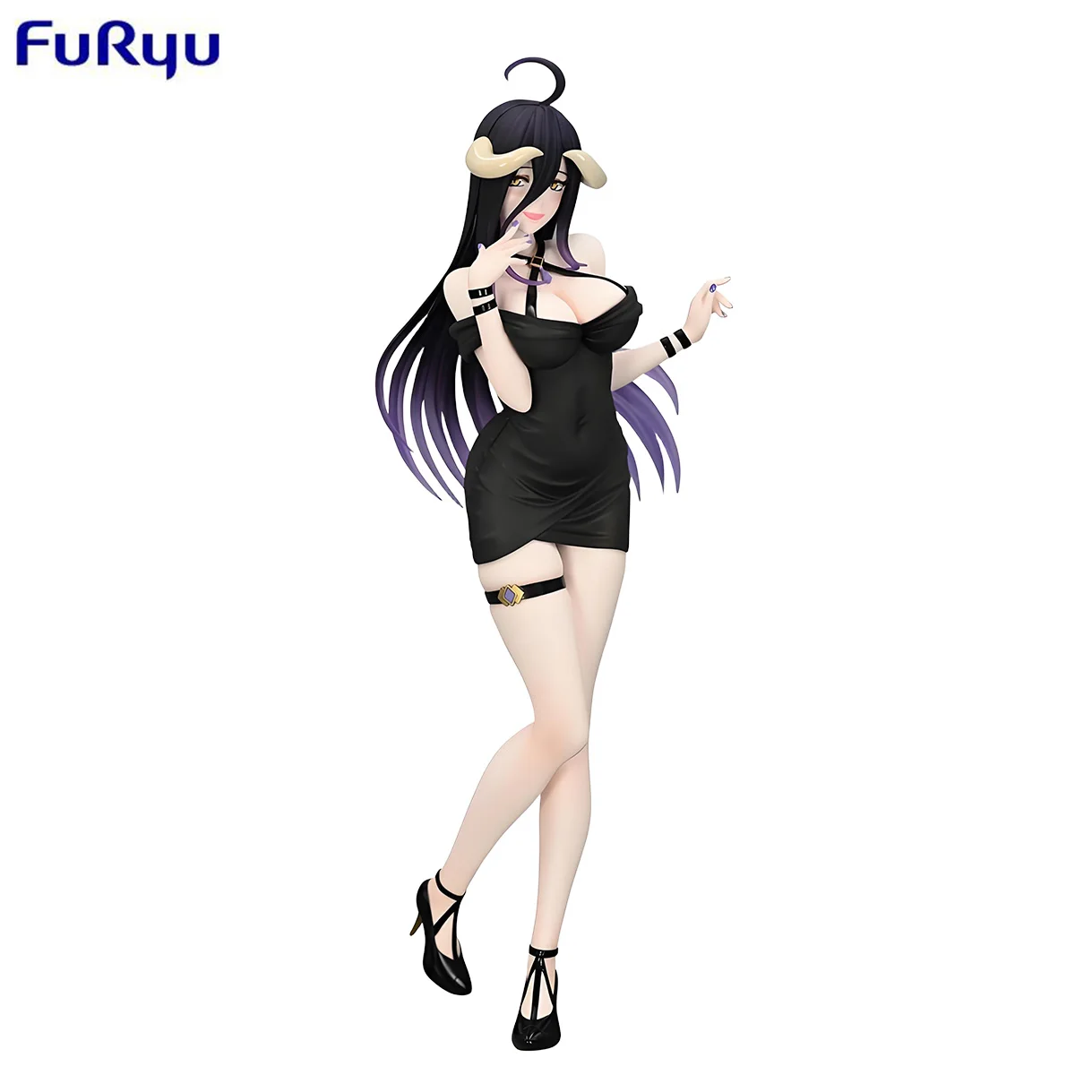 

In Stock FuRyu Trio-Try-iT OVERLORD ALBEDO Short Skirt Dress Ver. PVC 21CM Anime Action Figures Model Collection Toy