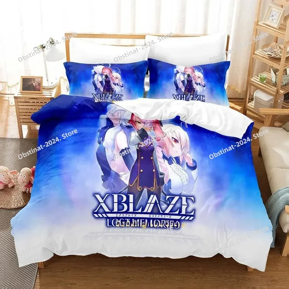 

3d Game XBlaze Lost Memories Bedding Set Print Bed Set With Pillowcase Bed Duvet Cover Soft Single Double Queen Super King Size