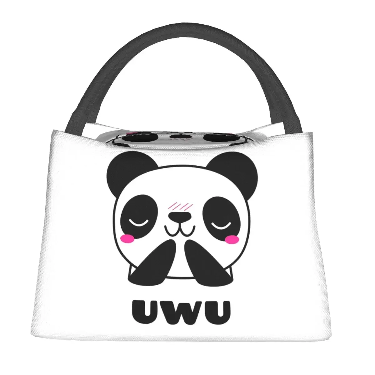 Kawaii Cute Panda Uwu Baby Clothes Lunch Bags Bento Box Resuable Lunch Tote Picnic Bags Thermal Bag for Woman Student Office