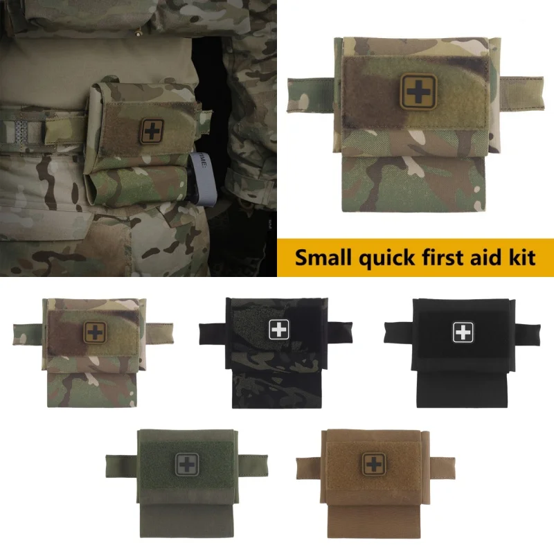 مجموعة الإسعافات الأولية MOLLE سريعة الوصول، مدمجة ومتينة، مثالية للمعدات الخارجية والاستخدام في حالات الطوارئ