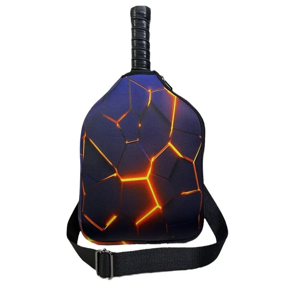 

Неопреновый рукав для ракетки Pickleball, держатель на молнии, дизайн на молнии, чехлы для весла Pickleball, одинарный плечевой ремень, водонепроницаемый