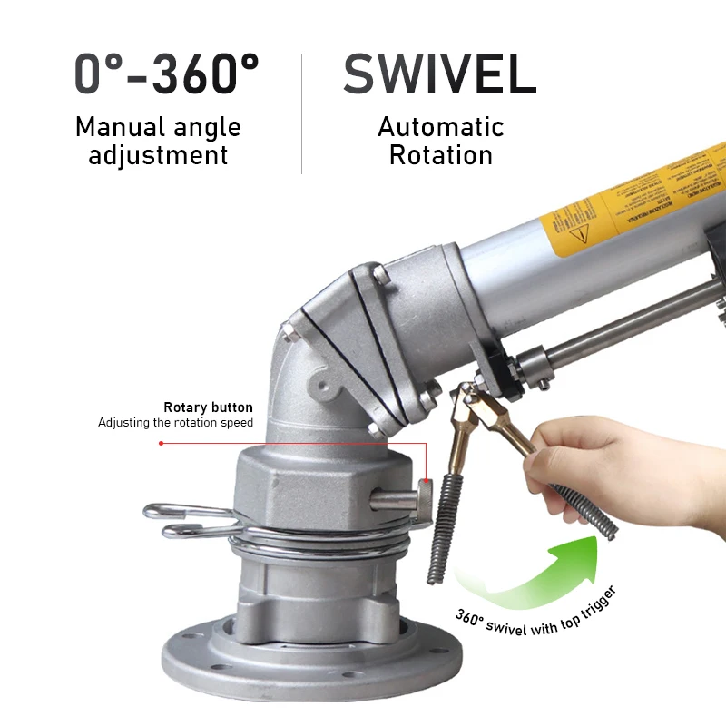 مسدس رش سقي ذاتي الدوران للري المزرعي مسدس رش دوار 360 درجة ° رأس رشاش للري بذراع التأرجح العمودي #3