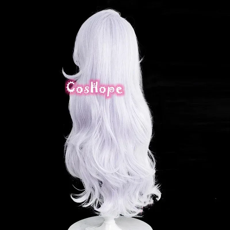 Nuevo en Stock Gojo Satoru peluca de Cosplay femenina 70cm peluca plateada púrpura pelucas de Cosplay de Anime peluca sintética resistente al calor NVBJYFVD32025