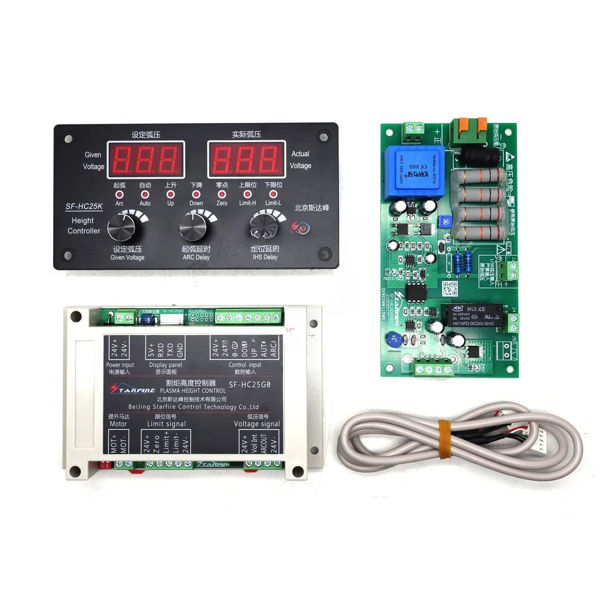 For  SF-HC25G SF-HC25K Plasma THC Arc Voltage Height Controller With 100mm Lifter JYKB-100 For Plasma Cutting Machine Height