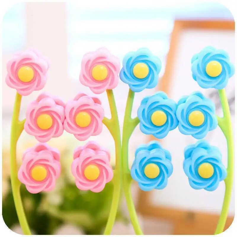 Flower Shape Facial Massager Roller Manual Face-lift Neck Slimming Relaxation  Anti Wrinkle Beauty Tools Skin Care Health 1Pcs