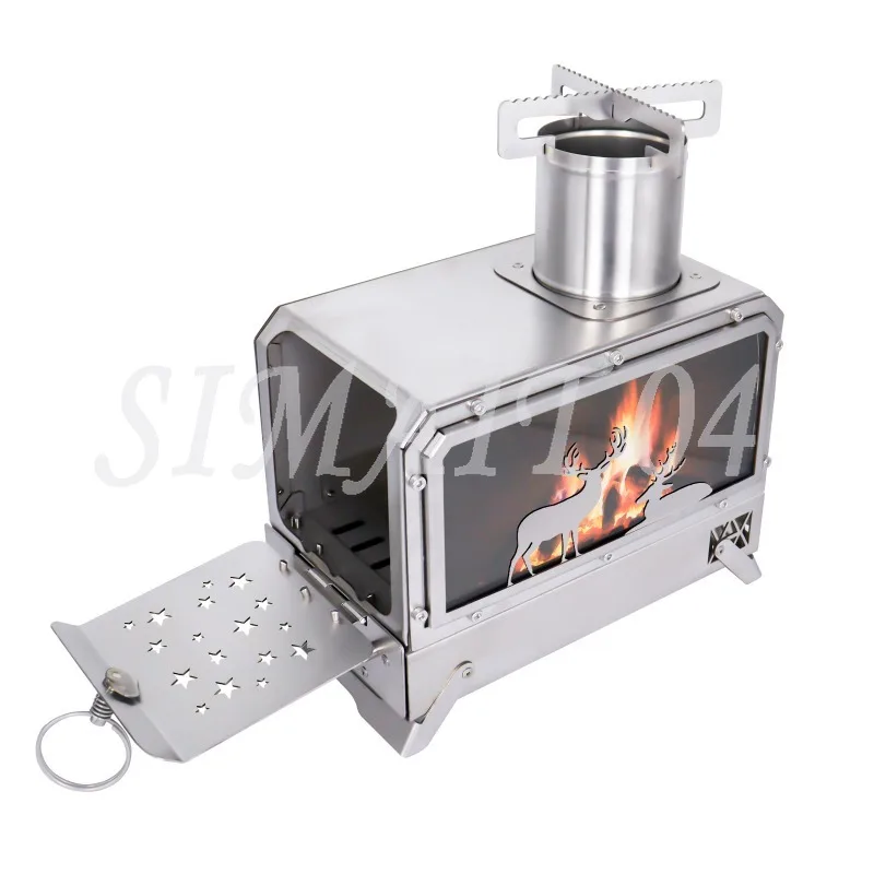 

Portable Outdoor Wood & Carbon Stove – Tabletop Design for Camping Heating, Cooking & Barbecue, Supports Multiple Fuels.