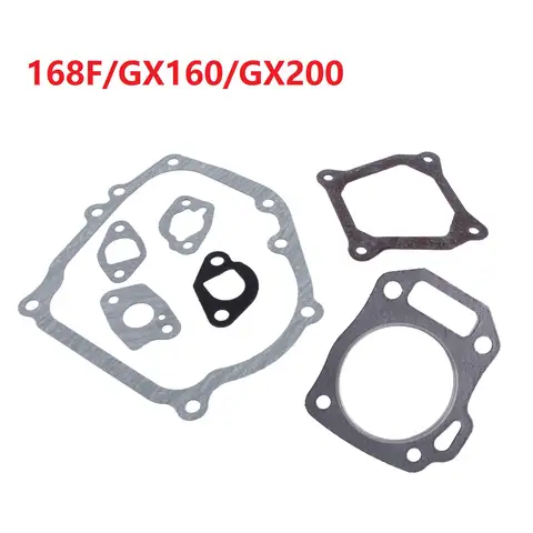 GX160 GX200 168F/170F 2-3KW 엔진 가솔린 발전기 트리머 용 엔진 가스켓 세트 고품질 핫 세일