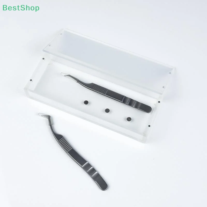 Caja de almacenamiento de pestañas, placa magnética para extensión de pestañas, organizador de maquillaje de pestañas postizas multifuncional, soporte para pestañas de paleta acrílica