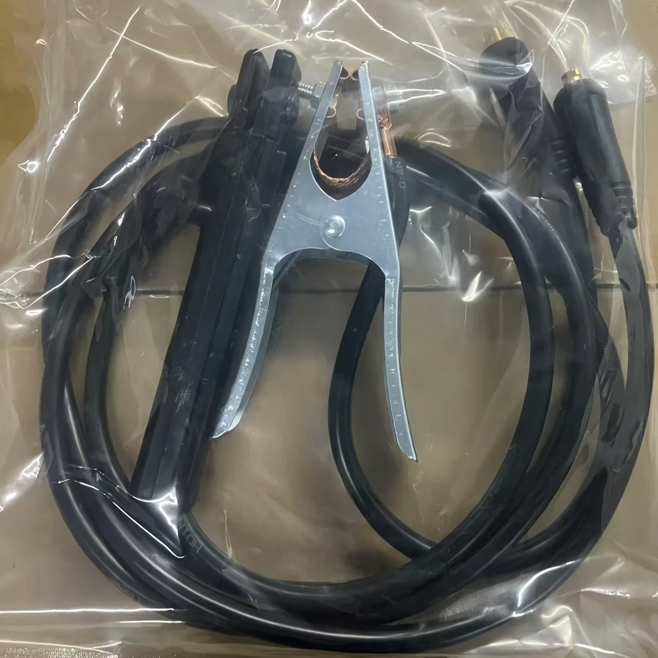 Fio de braçadeira de soldagem + fio de braçadeira de soldagem, 2 peças de acessórios de máquina de solda, conectores rápidos 10-25, adequado para mma, etc.