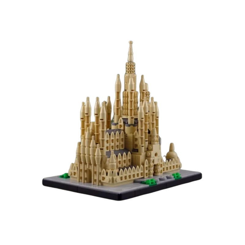 MOC-23119 Basílica I Temple Expiatori De La Sagrada Família Atonement Architecture Building Blocks Classic Model Brick Toys Gift