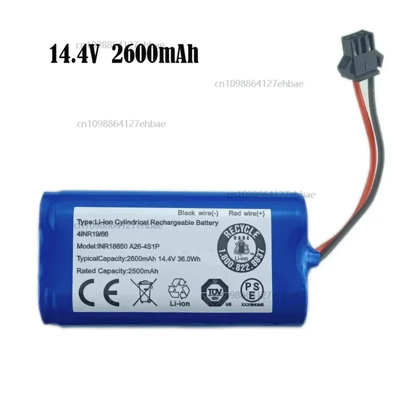 

Сменный аккумулятор 14,4 В, 2600 мАч для Ecovacs Deebot N79S N79 DN622, Eufy RoboVac 11 11S 12 15C 25C 30 30C 35C, Hybrid G10 G20