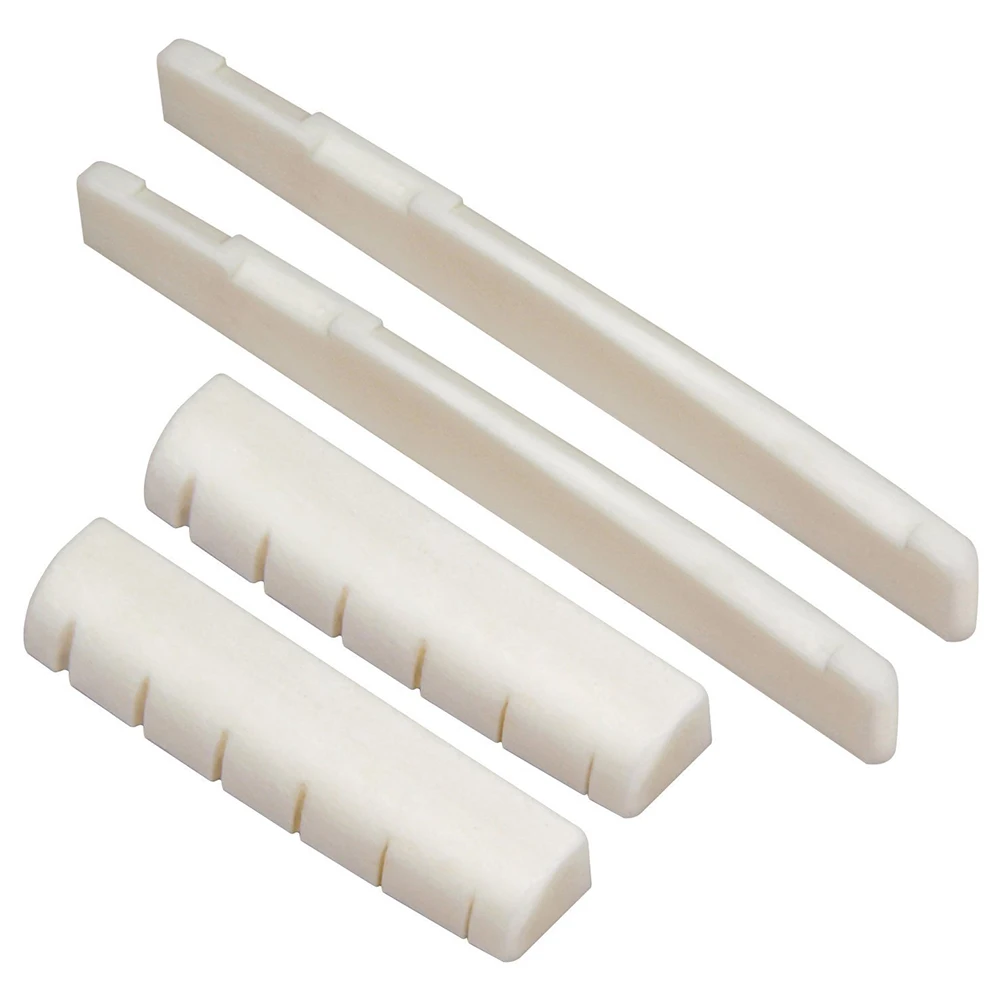 

4pcs 6 StringAcoustic Guitar Bone Bridge Saddle 72mm And Nut 43mm Stringed InstrumentswwwGuitarwwwPartswwwAccessories