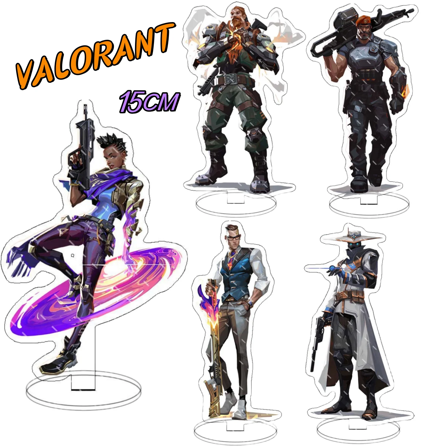 

15CM Game Valorant Figures Sage Killjoy Jett Sova Cypher Cosplay Acrylic Model Plate Desk Decor Standing Sign Figure Fans Gifts