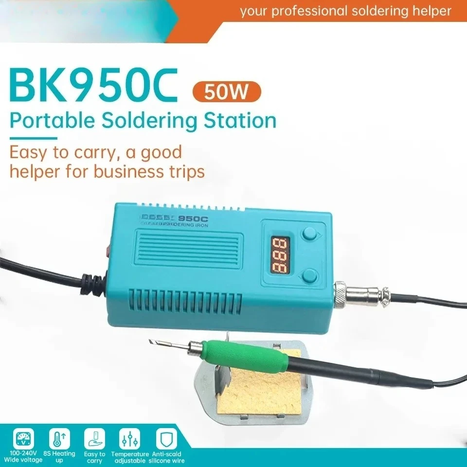 Bakon Portable Digital Screen Soldering Iron Station with C210 Tip Easy Replacement of Heating Ferro De Solda Cautín C210