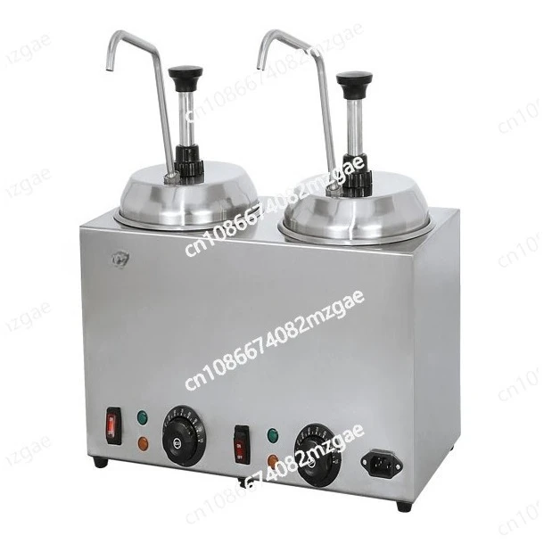 Double head square cheese melting machine water insulation temperature control 304 stainless steel sauce insulation machine