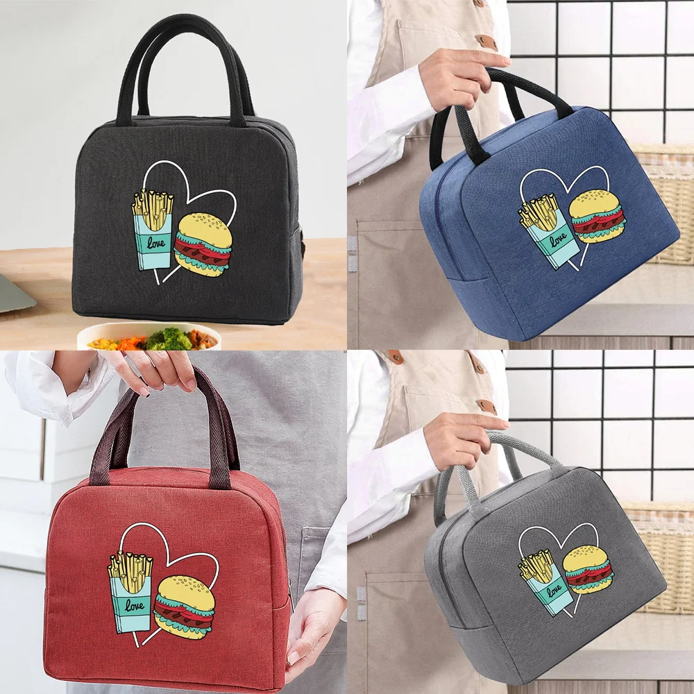 

Lunch Insulated Bag for Kids Meals Work Meal Portable Cooler Thermal Food Picnic Bags Wemen Handbags Organizern Unisex Bag Tote