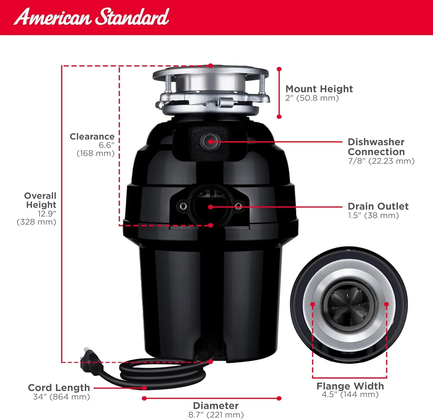 ごみ処理機、黒、3、4 hp、10-us-as-7