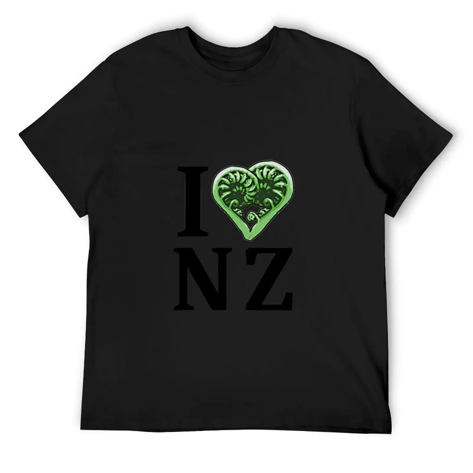 I Heart NZ, I Love New Zealand Kiwiana T-Shirt graphic t shirt vintage basketball graphic tees Men's cotton t-shirt