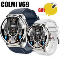 3in1 for COLMI V69 Smart Watch Strap Band Silicone Replacement Bracelet Screen Protector Films
