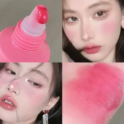 Moisturizing Liquid Blush Waterproof Lasting Color Rendering Natural Brightening Cheek Rouge Cream Velvet Facial Blush Cosmetics