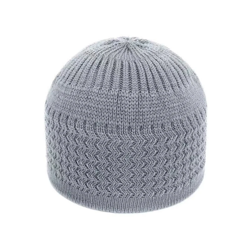 شحن مجاني قبعات مسلمة للرجال Colthing الكروشيه متماسكة قبعة تركيا الكوفي الإسلامي الكيباه اليهودية عمامة الأبيض القطن شبكة 0792