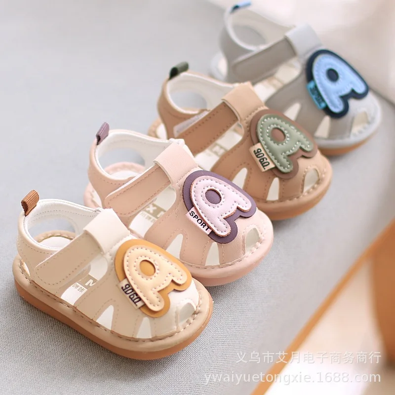 

Kids Summer Baby First Walker Boys Girls Non Slip Letter Toddler Sandal Cute Shoes Kids Sandal Non Slip Children's beach sandals