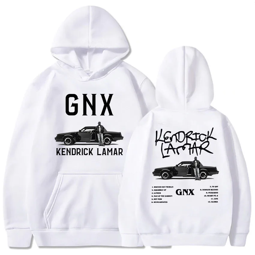 

Kendrick Lamar GNX Album Unisex Hip Hop Streetwear Graphic Print Long Sleeve Pullover Hoodie